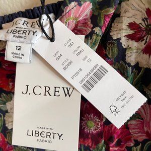 Puff-sleeve mini dress in Liberty® poppy Amelie floral